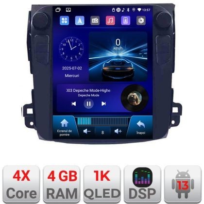 Navigatie Mitsubishi Outlander 2007-2011 tip tesla radio gps internet 4 Core carplay android auto 4+64 Incell Display kit-tesla-056 CarStore Technolog
