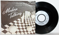 Modern Talking - You can win if you want (1985, Hansa) Disc vinil single 7&amp;quot; foto