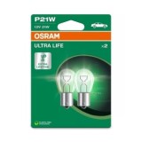 Set 2 Becuri 12V P21W Blister Osram Ultra Life