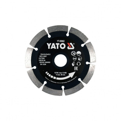 YT-59962 YATO Disc diamantat segmentat 125 x 22.2 x 2 mm foto