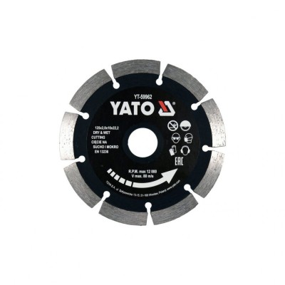 Disc diamantat segmentat 125 x 22.2 x 2 mm Yato YT-59962 foto