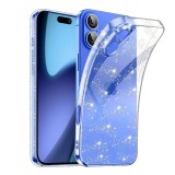 Husa sclipici iPhone 17 Asteroid GSM SparkleSkin, transparenta