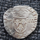 Franta 1/8 ecu 1603 F (Angers) argint, (2 tip) Henric IV, Europa