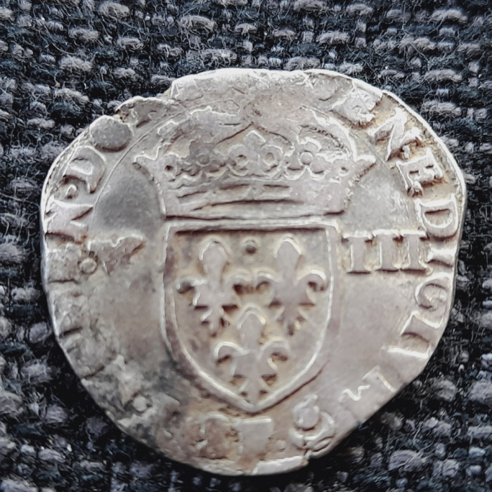 Franta 1/8 ecu 1603 F (Angers) argint, (2 tip) Henric IV
