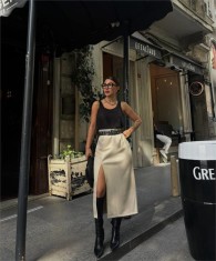 Fusta Creion Crepeu pe Picior - S(36)