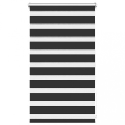 Jaluzea tip zebra, 50 x 100 cm, negru foto