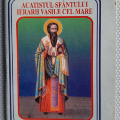 Cărticică religioasă Acatistul Sfântului Ierarh Vasile cel Mare