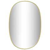 Cumpara ieftin Oglinda de perete, auriu, 50x35 cm