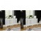 Gossi masca de calorifer, 2 buc., alb, 152 cm, mdf