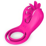Inel penis cu stimulator clitoridian