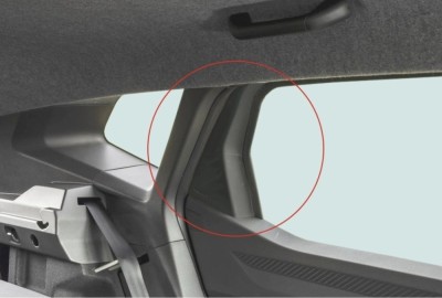 Set 2 Capace pt stalp usa spate dreapta si stanga compatibile Dacia Duster III 2024 -&amp;gt; Cod: OD-001 foto