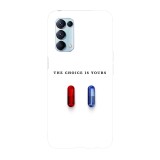 Husa compatibila cu Oppo A54 5G, Viceversa, model The choice is yours Matrix, Silicon, TPU, Transparent, Carcasa