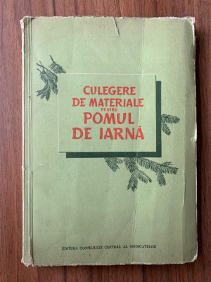 CULEGERE DE MATERIALE PENTRU POMUL DE IARNA, 1955 foto