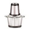 Tocator electric, cu vas din inox, capacitate 2L, putere 250W, cu lame ascutite si durabile, negru/gri