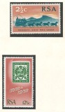 Africa de Sud 1969 Mi 384/85 MNH - 100 de ani de timbre, Nestampilat