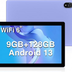 Tableta Doogee U10 Purple, 10.1 IPS HD, Android 13, 9GB RAM (4+5), 128GB ROM, Quad Core RK3562, 5060 mAh, wifi6, TUV, Aplicatii Copii