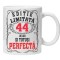 Cana alba personalizata &quot;editie limitata - perfecta&quot;, 44 ani, INOVATIX&reg;. 330ml