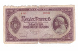 Bancnota Ungaria 100 pengo 5 aprilie 1945, circulata, stare relativ buna