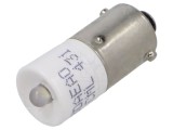 Lampă LED albă BA9S 28V EAO OptoHiT 1 LED 25mm