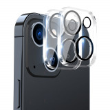 Cumpara ieftin Set 2 Folii Protectie ENKAY pentru Iphone 14 / 14 Plus Max Extra Full Sticla Securizata 9H Camera spate Ultra Transparenta