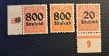 Deutsches Reich (1923) -Hiperinflație "Dienstmarke" (MNH cu gumă originală intactă) BN1, Stampilat