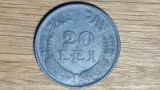 Romania - moneda colectie superba - 20 lei 1944 zinc - calitate TOP ! XF+/AU - Mihai I