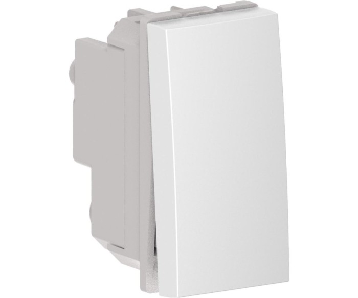 Intrerupator simplu 1M Flexo Himel alb