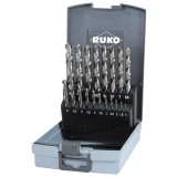 Cumpara ieftin Set burghie elicoidale DIN 338 tip N, HSS-G in cutie de plastic 19 bc. RUKO HardWork ToolsRange