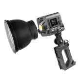 Cumpara ieftin KIT Lampa Video LED Yongnuo LUX100 cu hand grip NP-F si temperatura de culoare 3200K-5600K