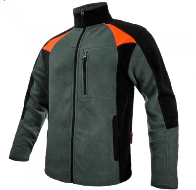 Bluza polar Elegance gri cu negru foto