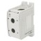 Conector de Șine 300mm2 Piste 1 Borne 2 Gri