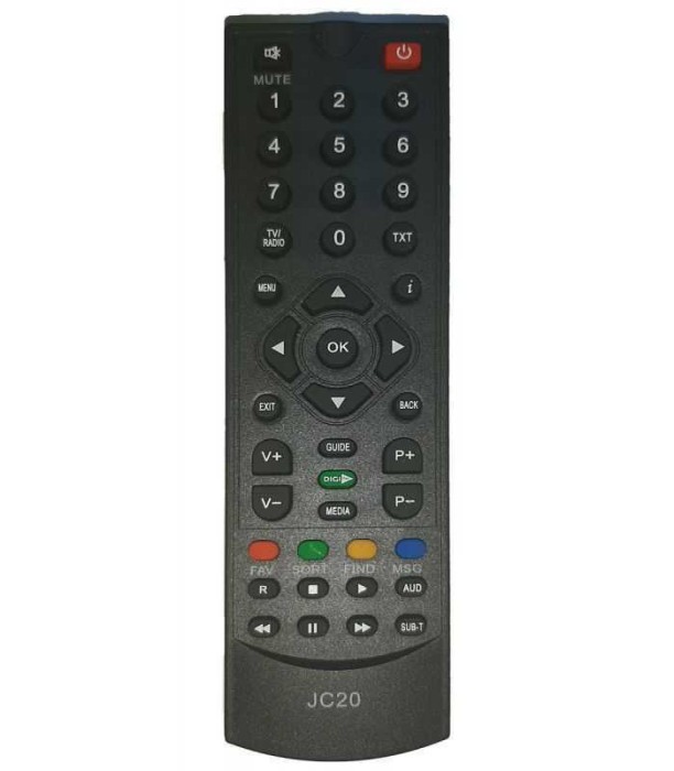 Telecomanda JC20 pentru receiver DIGI cu buton albastru (364)