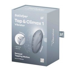 Tap and Climax 1 - Stimulator clitoris, gri, 11 cm