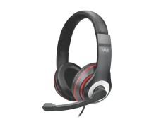 Casti PC over-ear Well cu microfon USB HEADSET-S02BK-WL