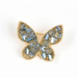 Brosa martisor fluture cu pietre acrilice
