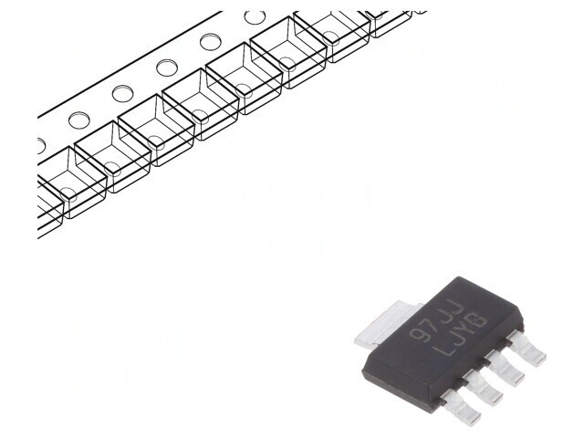 Stabilizator Tensiune LDO 3,3V 0,5A SMD