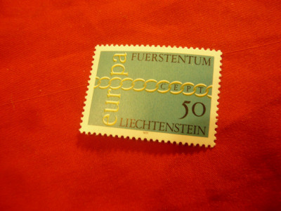 Serie Liechtenstein 1971 - Europa CEPT , 1 valoare foto