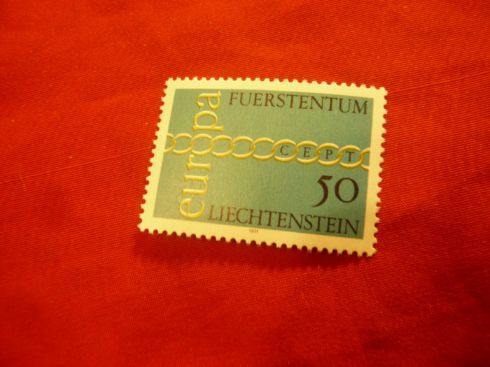 Serie Liechtenstein 1971 - Europa CEPT , 1 valoare