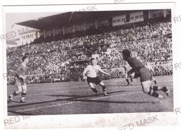5440 - BUCURESTI, Fotbal Romania-Germania 18/13 cm old Press PHOTO - 02.06.1941