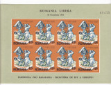 Spania/Romania, Exil rom., em. a XLI-a, Pro Basarabia, coala, ned., 1965, MNH, Istorie, Nestampilat