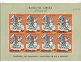 Spania/Romania, Exil rom., em. a XLI-a, Pro Basarabia, coala, ned., 1965, MNH, Istorie, Nestampilat