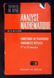 ANALYSE MATHEMATIQUE FONCTIONS DE PLUSIEURS VARIABLES REELLES 1-ERE ST 2-E PARTIES-G. CHILOV-363052