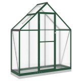 Cumpara ieftin Sere cu cadru de baza, verde, 169x58x202 cm, aluminiu