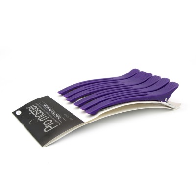 Cleme pentru păr Pro master, 6 buc, violet foto