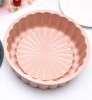 Forma silicon pentru copt torturi, panetone, termorezistenta, diametru 20 cm, Roz, Oem