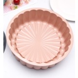 Forma silicon pentru copt torturi, panetone, termorezistenta, diametru 20 cm, Roz