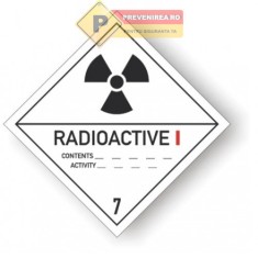 Eticheta pentru produse radioactive foto