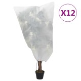 VidaXL Huse pentru plante din fleece cu șnur 12 buc. 70 g/m&sup2; 0,8x1 m