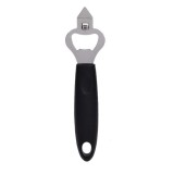 Deschizator de dopuri, gri-negru, metal-plastic, 17.5cm