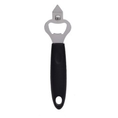 Deschizator de dopuri, gri-negru, metal-plastic, 17.5cm foto